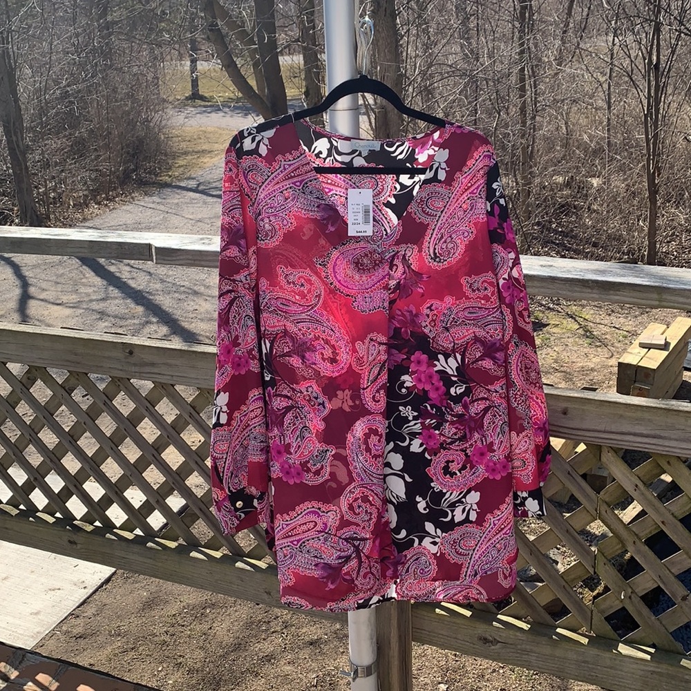 Chenault Mixed Print Top